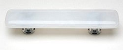 Sietto Glass Cabinet  Pull  Cirrus White - cabinetknobsonline