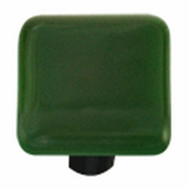 Hot Knobs Glass Cabinet Knob Kelly Green Solid Collection - cabinetknobsonline