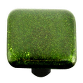 Hot Knobs Glass Cabinet Knob Light Metallic Green Solid Collection - cabinetknobsonline
