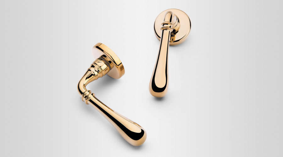 Colombo Design Door Lever Ida Handle-ID31NA-Passage - cabinetknobsonline