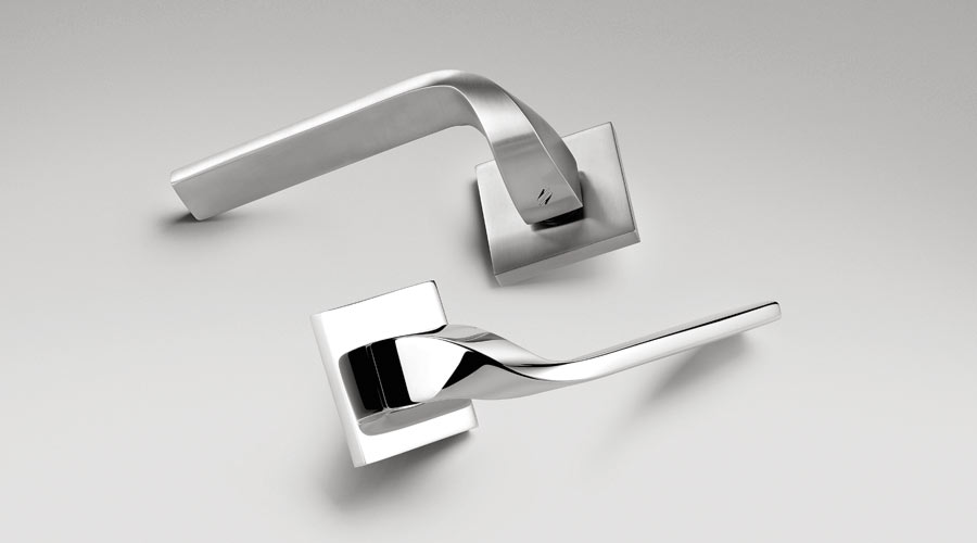 Colombo Design Door Lever Isy Handle-BL11NA-Single Dummy - cabinetknobsonline