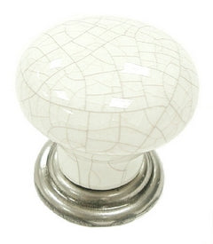 Top Knobs Cabinet Hardware Chateau Collection Large Knob 1 3-8" - Pewter Antique & Antique Crackle - cabinetknobsonline