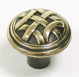 Top Knobs Cabinet Hardware Tuscany Collection Celtic Small Knob 1" - Dark Antique Brass - cabinetknobsonline