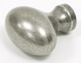 Top Knobs Cabinet Hardware Somerset II Collection Egg Knob 1 1-4" - Pewter Antique - cabinetknobsonline