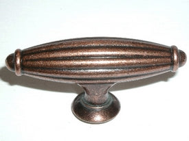 Top Knobs Cabinet Hardware Tuscany Small T-Handle 2 5-8" - Old English Copper - cabinetknobsonline