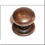 Top Knobs Cabinet Hardware Britannia Collection Victoria Knob 1 1-4" w-Backplate-Old English Copper - cabinetknobsonline