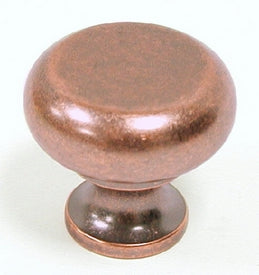 Top Knobs Cabinet Hardware Somerset II Collection Flat Faced Round Knob 1 1-4" -Antique Copper - cabinetknobsonline