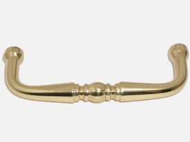 Top Knobs Cabinet Hardware Somerset Pull 3" (c-c)-Polished Brass - cabinetknobsonline