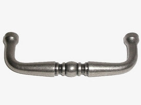 Top Knobs Cabinet Hardware Somerset Pull 3" (c-c)-Pewter Antique - cabinetknobsonline