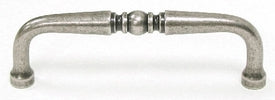 Top Knobs Cabinet Hardware Somerset Pull 3 1-2" (c-c)- Pewter Antique - cabinetknobsonline