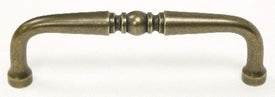 Top Knobs Cabinet Hardware Somerset Pull 3 1-2" (c-c)- German Bronze - cabinetknobsonline