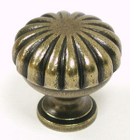 Top Knobs Cabinet Hardware Somerset II Collection Melon Knob 1 1-4" -German Bronze - cabinetknobsonline