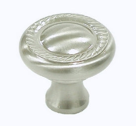 Top Knobs Cabinet Hardware Somerset II Collection Swirl Cut Knob 1 1-4" - Brushed Satin Nickel - cabinetknobsonline