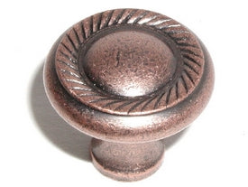 Top Knobs Cabinet Hardware Somerset II Collection Swirl Cut Knob 1 1-4" -Antique Copper - cabinetknobsonline