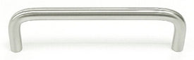 Top Knobs Cabinet Hardware Somerset Collection Wire Pull 4" (c-c) - Brushed Satin Nickel - cabinetknobsonline