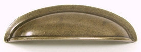 Top Knobs Cabinet Hardware Somerset Cup Pull 3" (c-c) -German Bronze - cabinetknobsonline