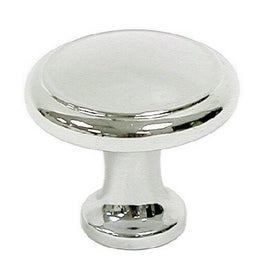 Top Knobs Cabinet Hardware Nouveau Collection Ringed Knob 1 1-8"  - Polished Chrome - cabinetknobsonline