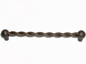 Top Knobs Cabinet Hardware Chateau II Collection Thames Twist Bar Pull 7 9-16" (c-c) - Rust - cabinetknobsonline