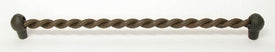 Top Knobs Cabinet Hardware Chateau II Collection Thames Twist Bar Pull 11  11-32" (c-c) - Rust - cabinetknobsonline