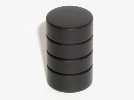 Top Knobs Cabinet Hardware Nouveau II Collection Stacked Knob 5-8" - Flat Black - cabinetknobsonline