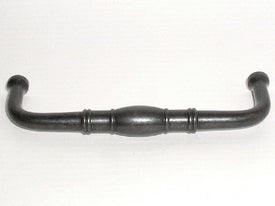 Top Knobs Cabinet Hardware Normandy Collection D Pull  4" (c-c)  - Patina Black - cabinetknobsonline