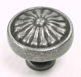 Top Knobs Cabinet Hardware Normandy Collection Flower Knob 1 1-4" - Pewter - cabinetknobsonline