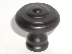 Top Knobs Cabinet Hardware Normandy Collection Step Knob 1 1-8" - Patina Black - cabinetknobsonline