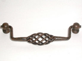 Top Knobs Cabinet Hardware Normandy Collection Twisted Wire Drop Pull  5 1-16" (c-c) - Patina Rouge - cabinetknobsonline