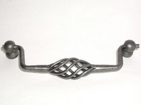 Top Knobs Cabinet Hardware Normandy Collection Twisted Wire Drop Pull  5 1-16" (c-c) - Pewter - cabinetknobsonline