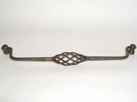 Top Knobs Cabinet Hardware Normandy Collection Twisted Wire Drop Pull  10 1-8" (c-c) - Patina Rouge - cabinetknobsonline