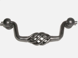 Top Knobs Cabinet Hardware Normandy Collection Twisted Wire Drop Pull 3 3-4"  (c-c) - Pewter - cabinetknobsonline