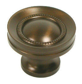 Top Knobs Cabinet Hardware Button Faced Knob 1 1-4" - Oil Rubbed Bronze - cabinetknobsonline