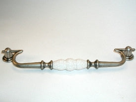 Top Knobs Cabinet Hardware  Drop Pull 8 7-8" (c-c) - Pewter Antique & Antique Crackle - cabinetknobsonline