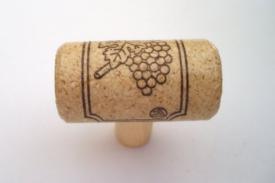 Vine Designs Merlot Natural Cabinet knob - cabinetknobsonline
