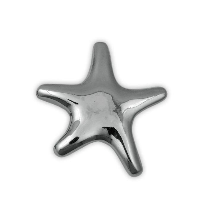 Michael Aram Celestial Collection Silver-Toned Star Cabinet Knob - cabinetknobsonline